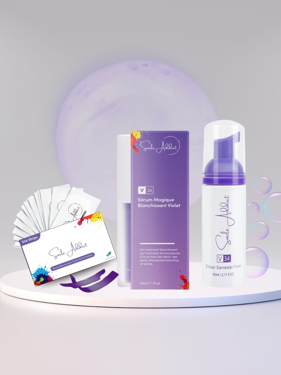 PACK COMPLET V34 SERUM MOUSSE BANDES