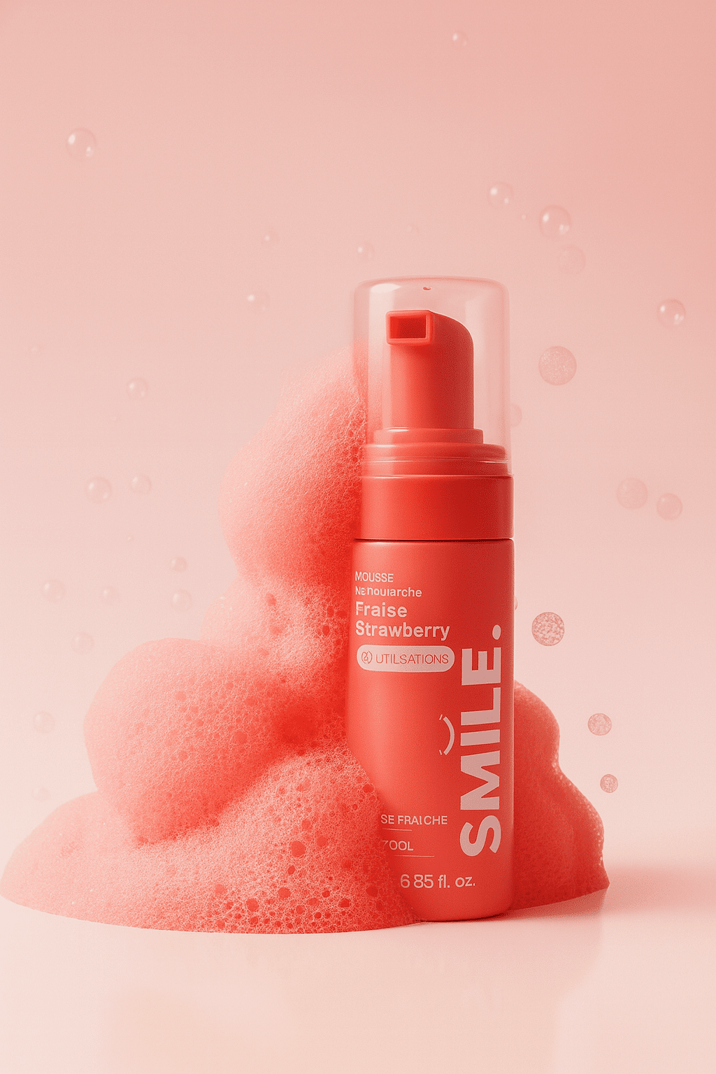 Bain de bouche mousseux Fraise – Smile Addict | Smile Addict 