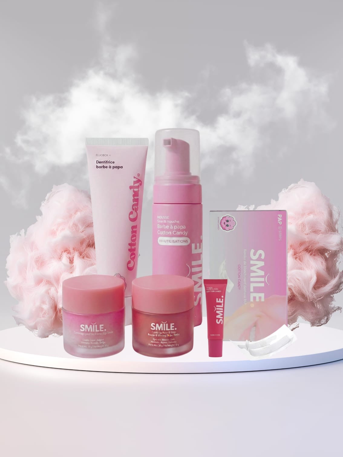 SMILE ADDICT – ROUTINE DENTAIRE ET HYDRA LEVRES COTTON CANDY