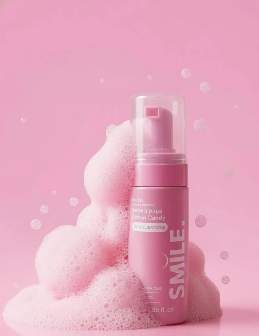 Bain de bouche mousseux Barbe à Papa – Smile Addict Smile Addict