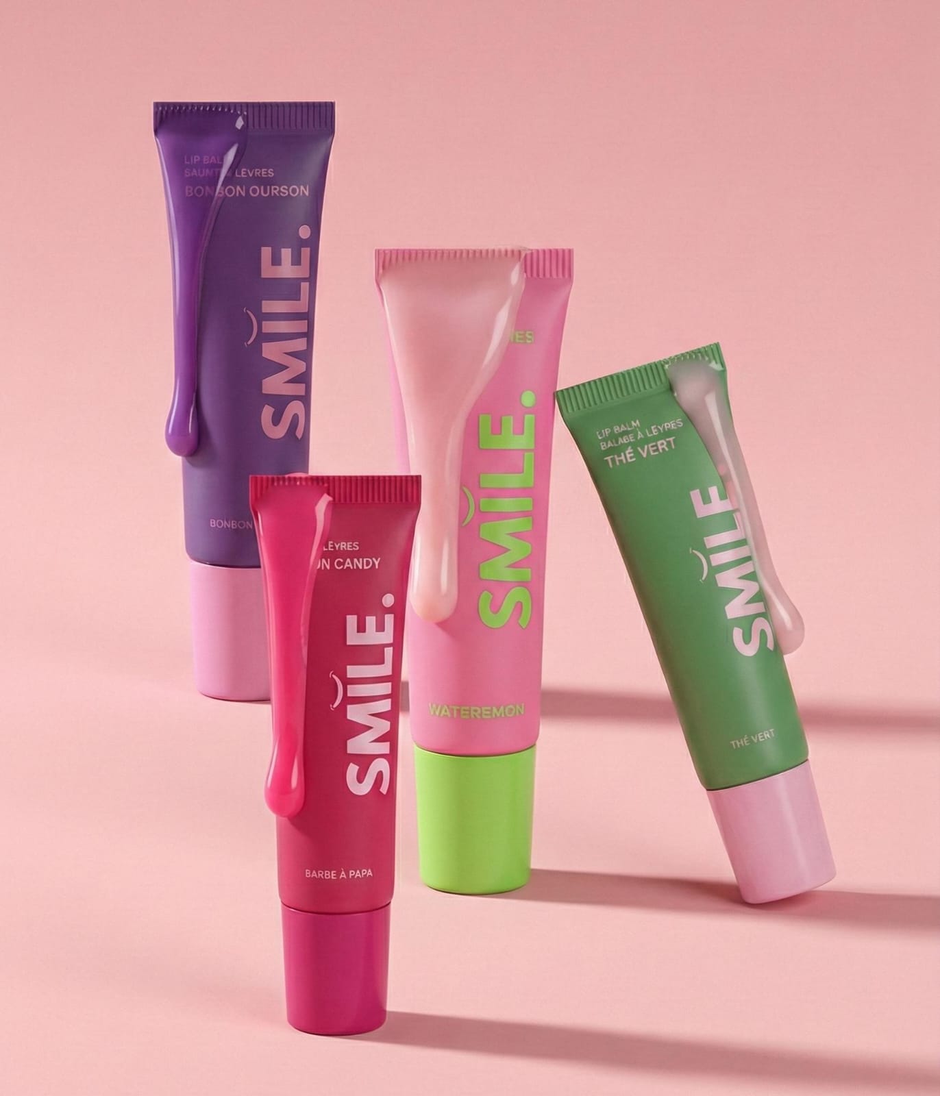 MOISTURIZING LIP BALMS - SET OF 4 FLAVORS