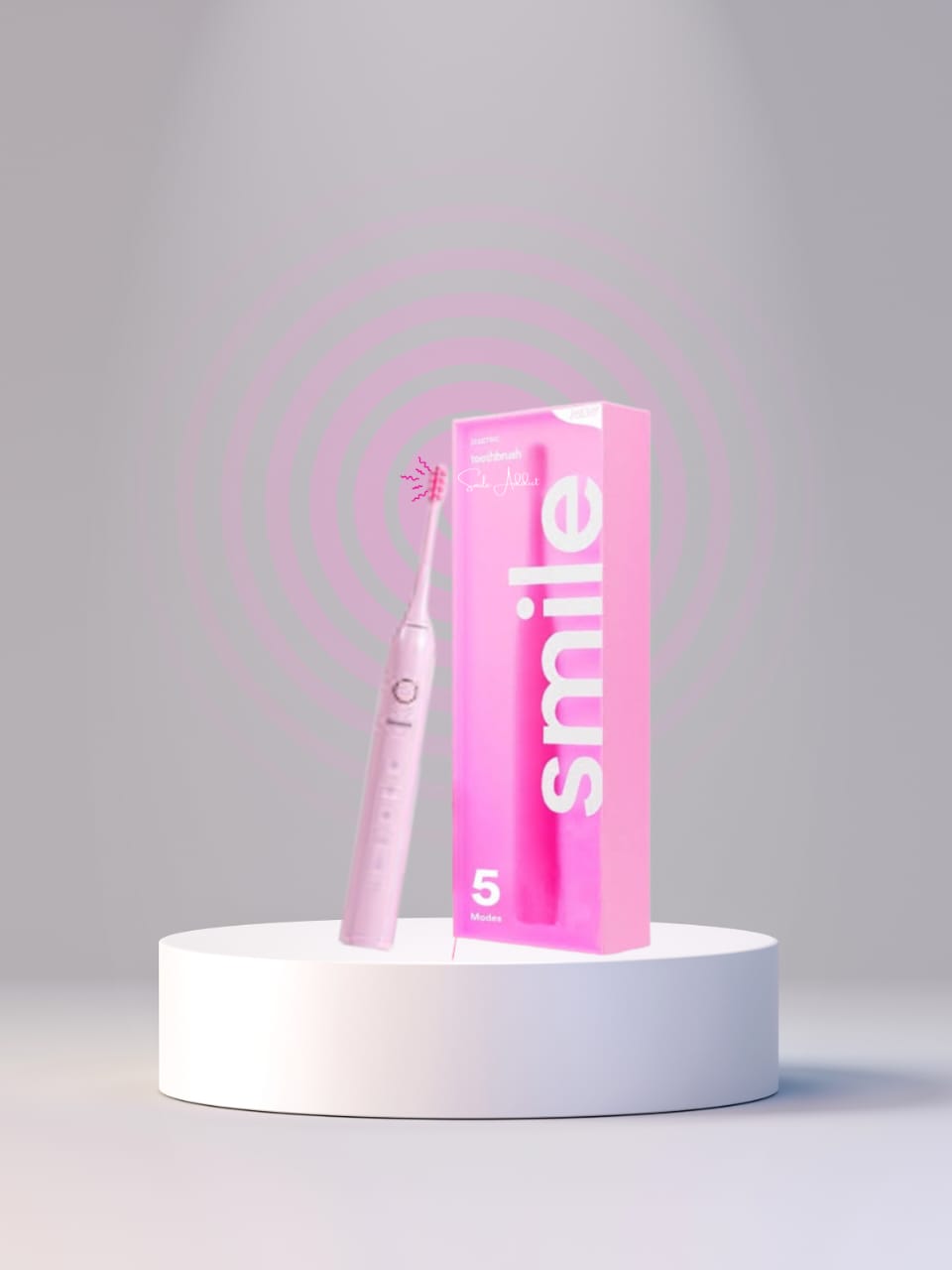 Brosse à Dents Électrique Rose - Smile Addict