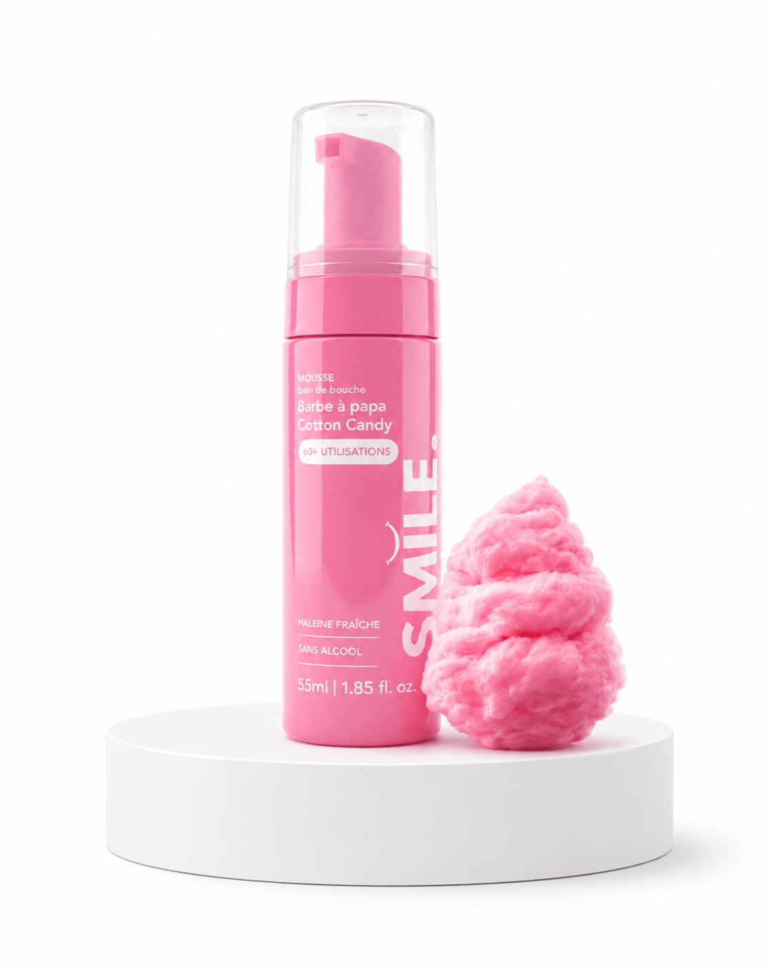 Bain de bouche mousseux Barbe à Papa – Smile Addict - Smile Addict