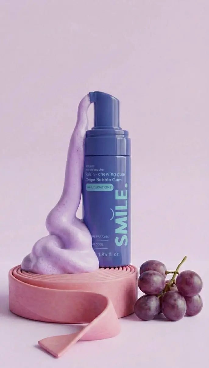 Bain de bouche mousseux Bubblegum — résultats blanchiment dentaire | Smile Addict