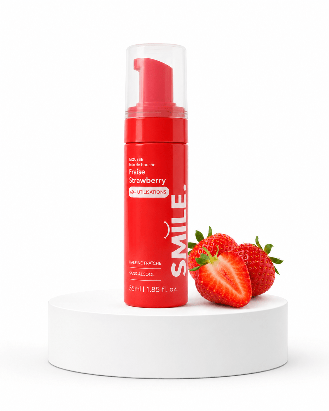 Bain de bouche mousseux Fraise – Smile Addict - Smile Addict