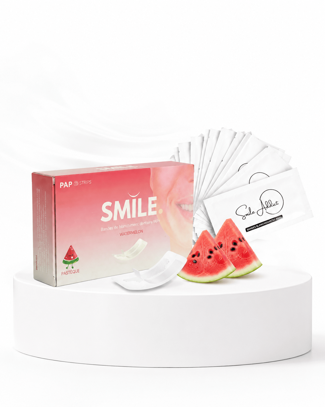Bandes blanchissantes - Nouvelle formule PAP+ Aromatisées  — vue 18 | Smile Addict