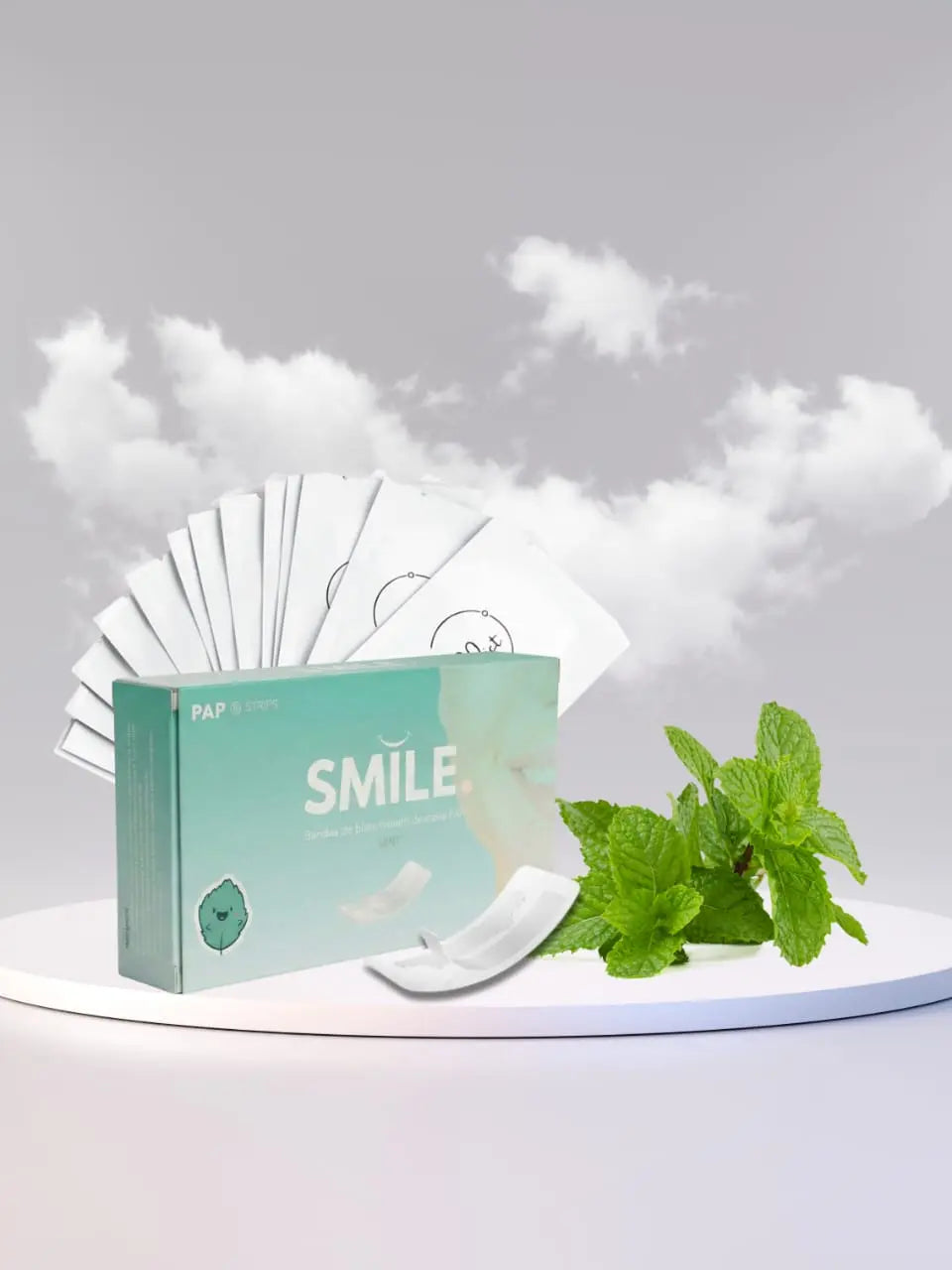 Bandes de blanchiment dentaire PAP Saveur menthe – Smile Addict | Smile Addict 