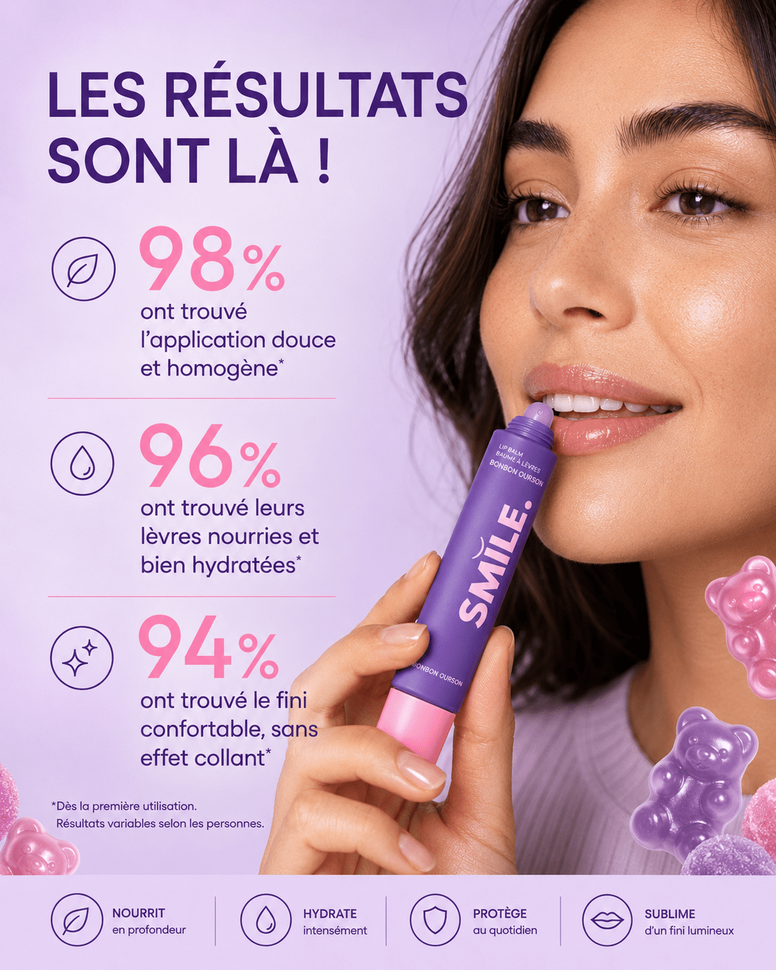 Baume à Lèvres Gummy Bear – Smile Addict - Smile Addict