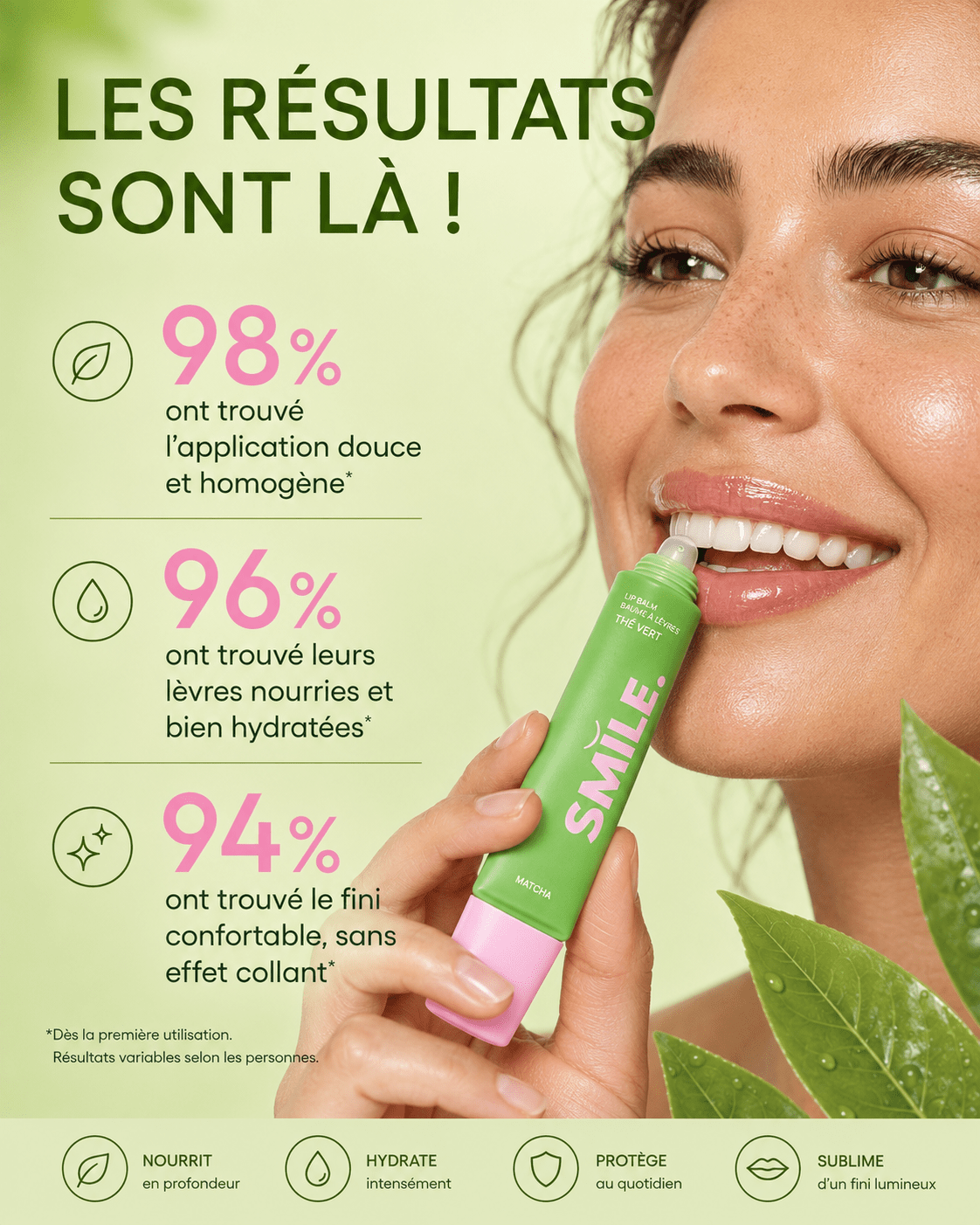 Baume à Lèvres MATCHA – Thé Vert — mode d'emploi | Smile Addict