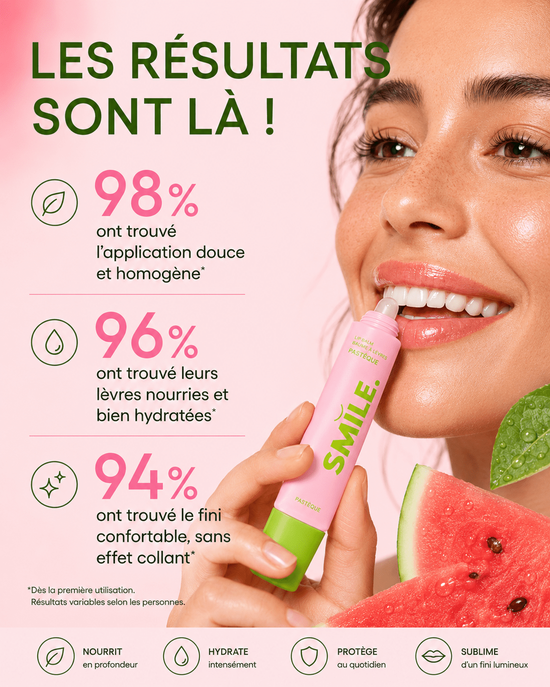 Baume à Lèvres Pastèque — image principale | Smile Addict