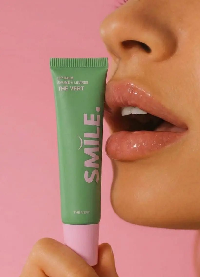 Baume à Lèvres MATCHA – Thé Vert — vue détail produit | Smile Addict