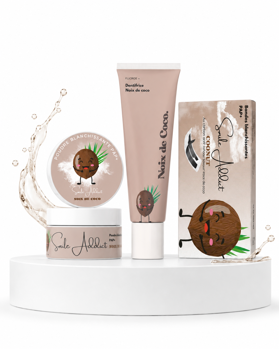 Pack Xtreme Coco PAP+ & Charbon Actif – Sourire Naturel | Smile Addict