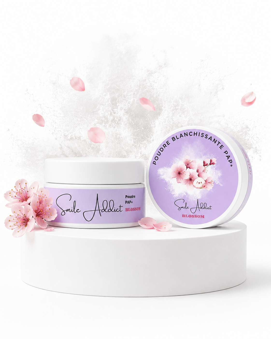 Poudre de Blanchiment Dentaire PAP – Saveur Blossom Fleur de Cerisier | Smile Addict