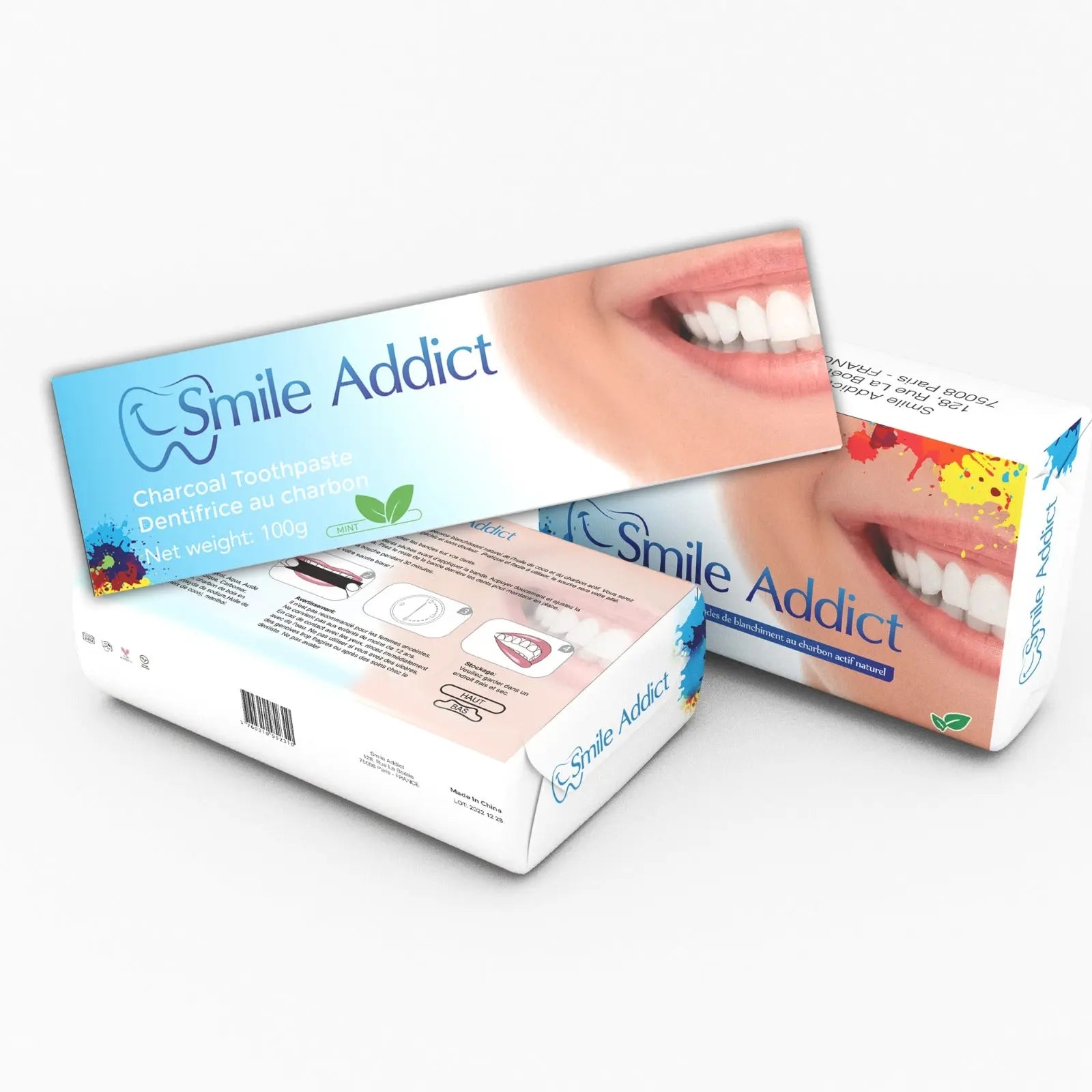 Pack Blancheur SOURIRE WHITE CHARCOAL Smile Addict