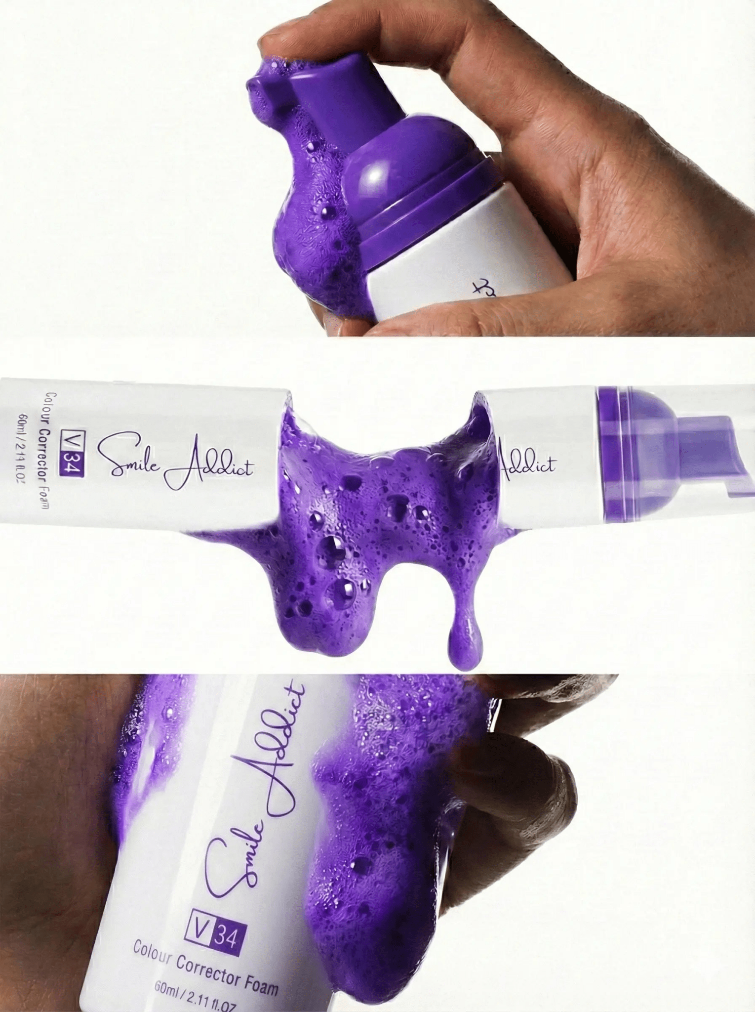 Mousse Blanchissante Smile Addict V34 – Correcteur de Couleur Instantané - Smile Addict