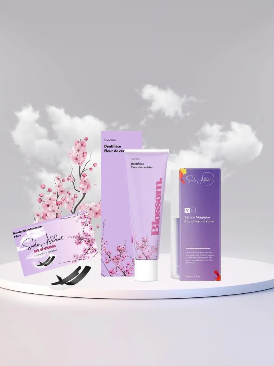 Pack Blossom Smile 3-en-1 – Édition Limitée Fleur de Cerisier - Smile Addict