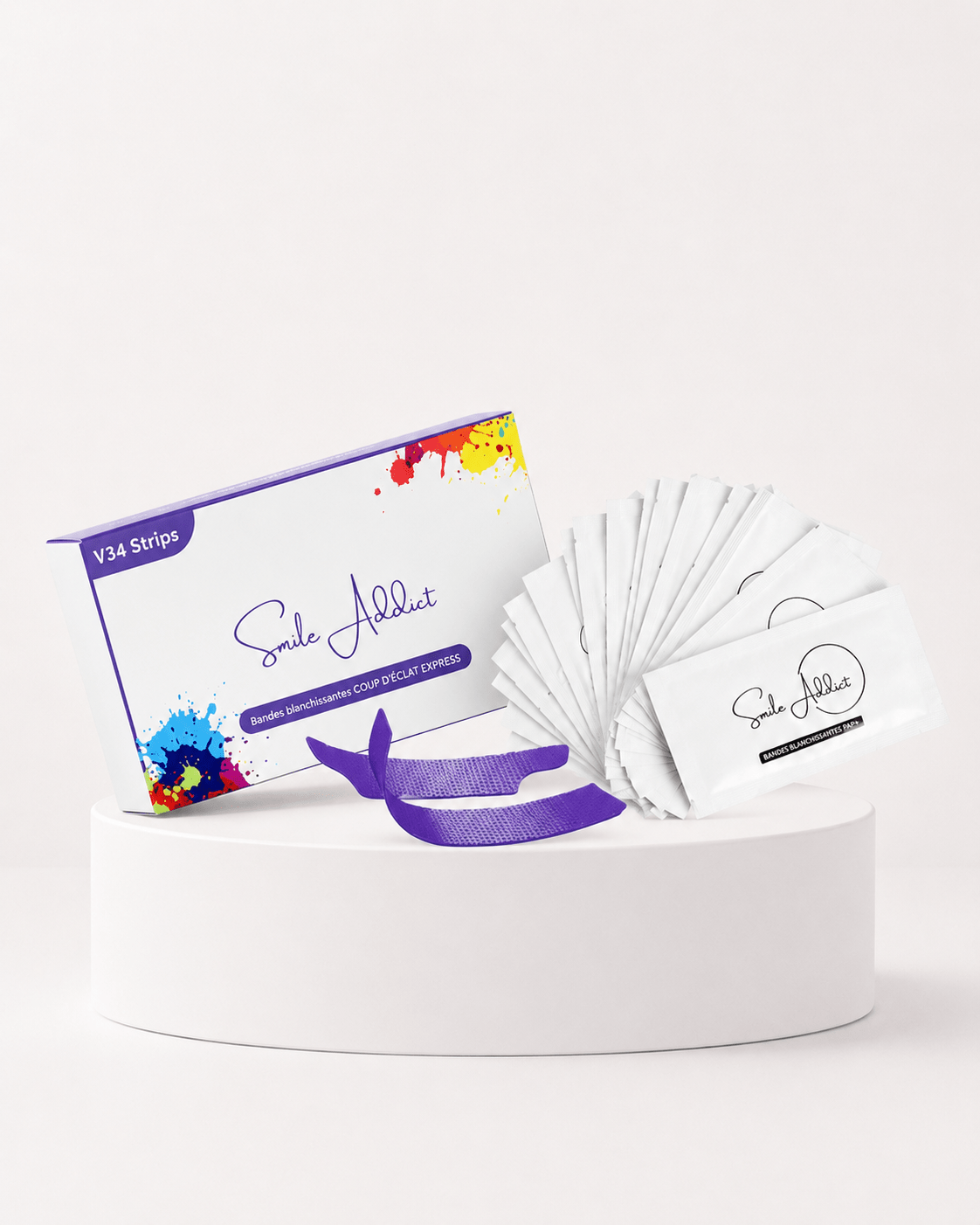 PACK COMPLET V34 SERUM MOUSSE BANDES - Smile Addict