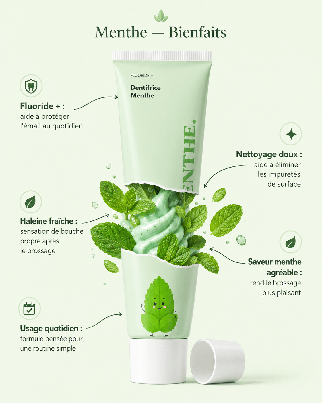 PACK MENTHE PAP+ & CHARBON ACTIF - BLANCHIMENT NATUREL - SMILE ADDICT - Smile Addict