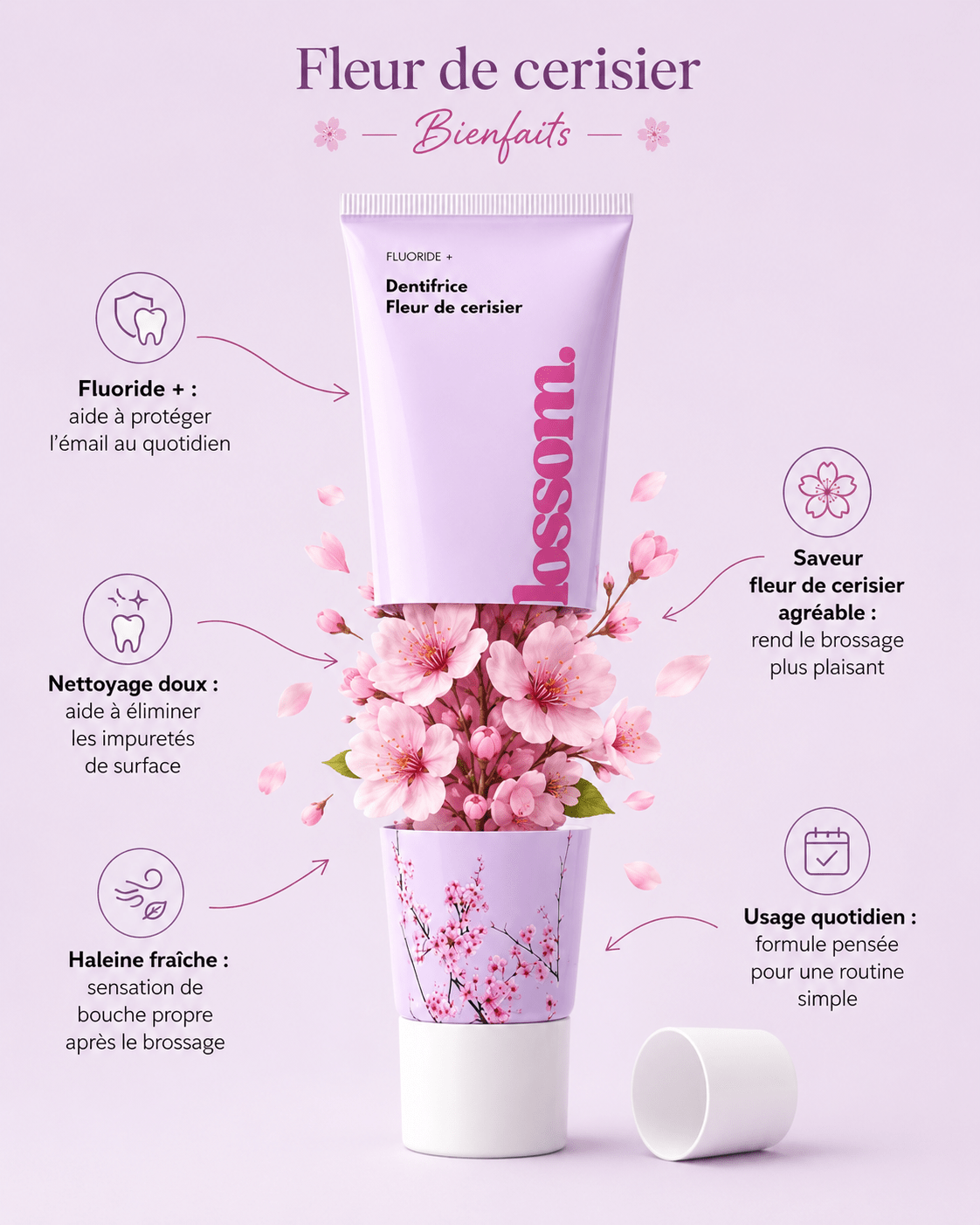 Pack Xtreme Blancheur Blossom – Bandes PAP+ & Charbon, Poudre & Dentifrice | Smile Addict - Smile Addict