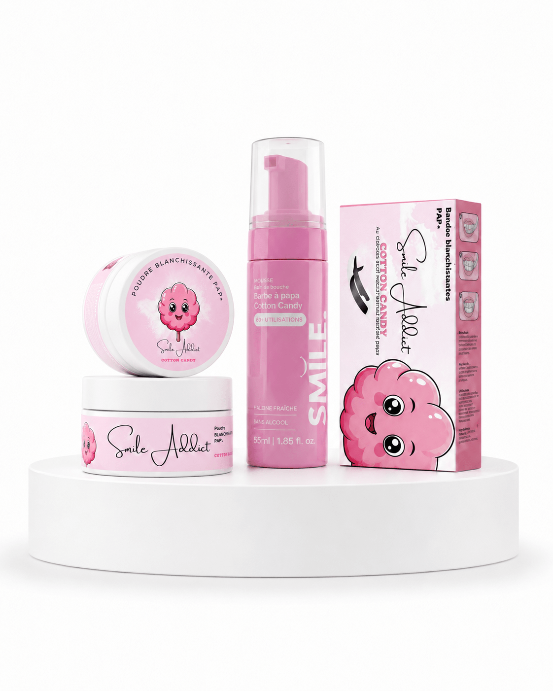 Pack Xtreme Blancheur Coton Candy – PAP+ Sans Peroxyde | Smile Addict - Smile Addict