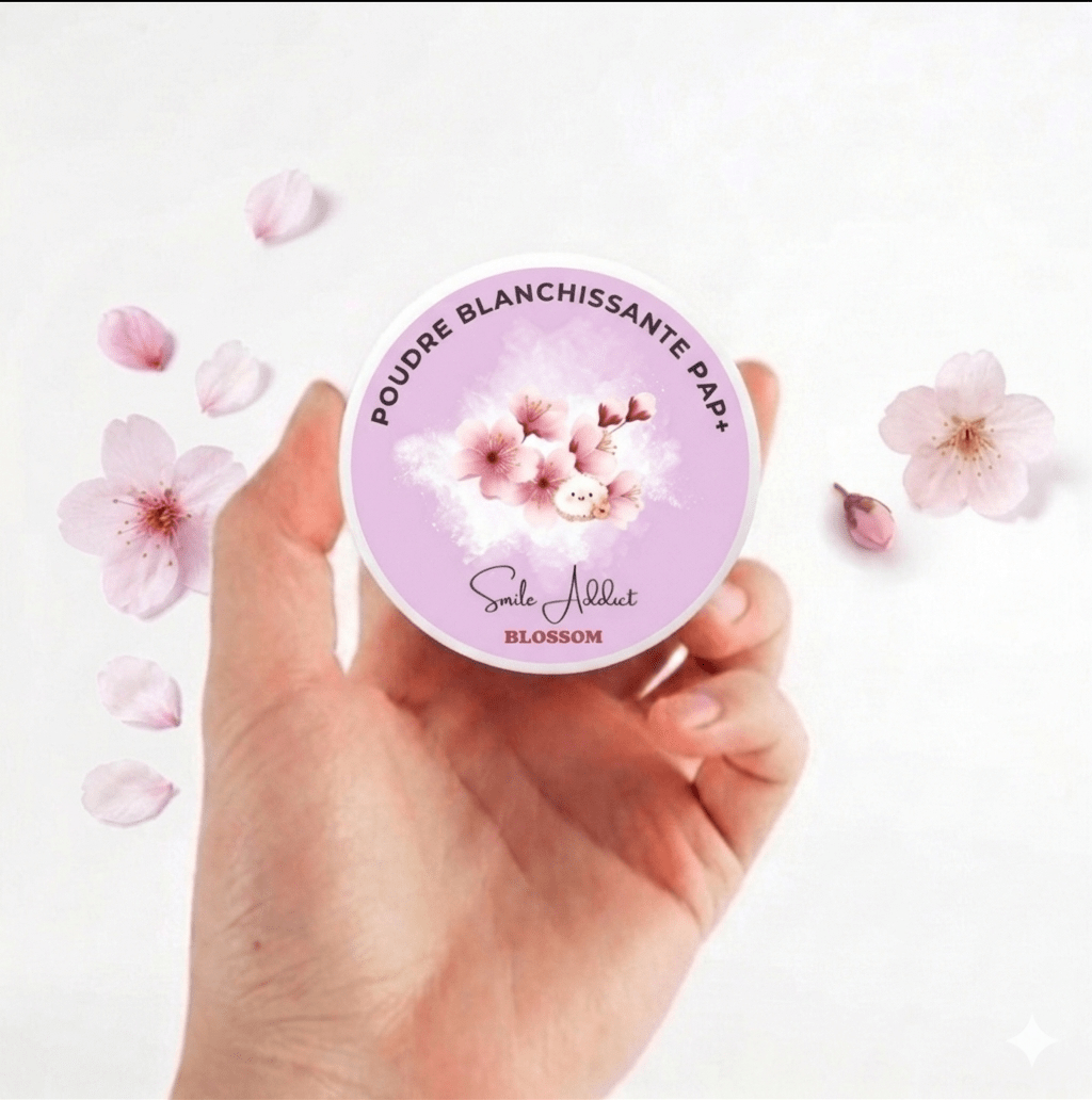 Poudre de Blanchiment Dentaire PAP – Saveur Blossom Fleur  — composition et ingrédients | Smile Addict