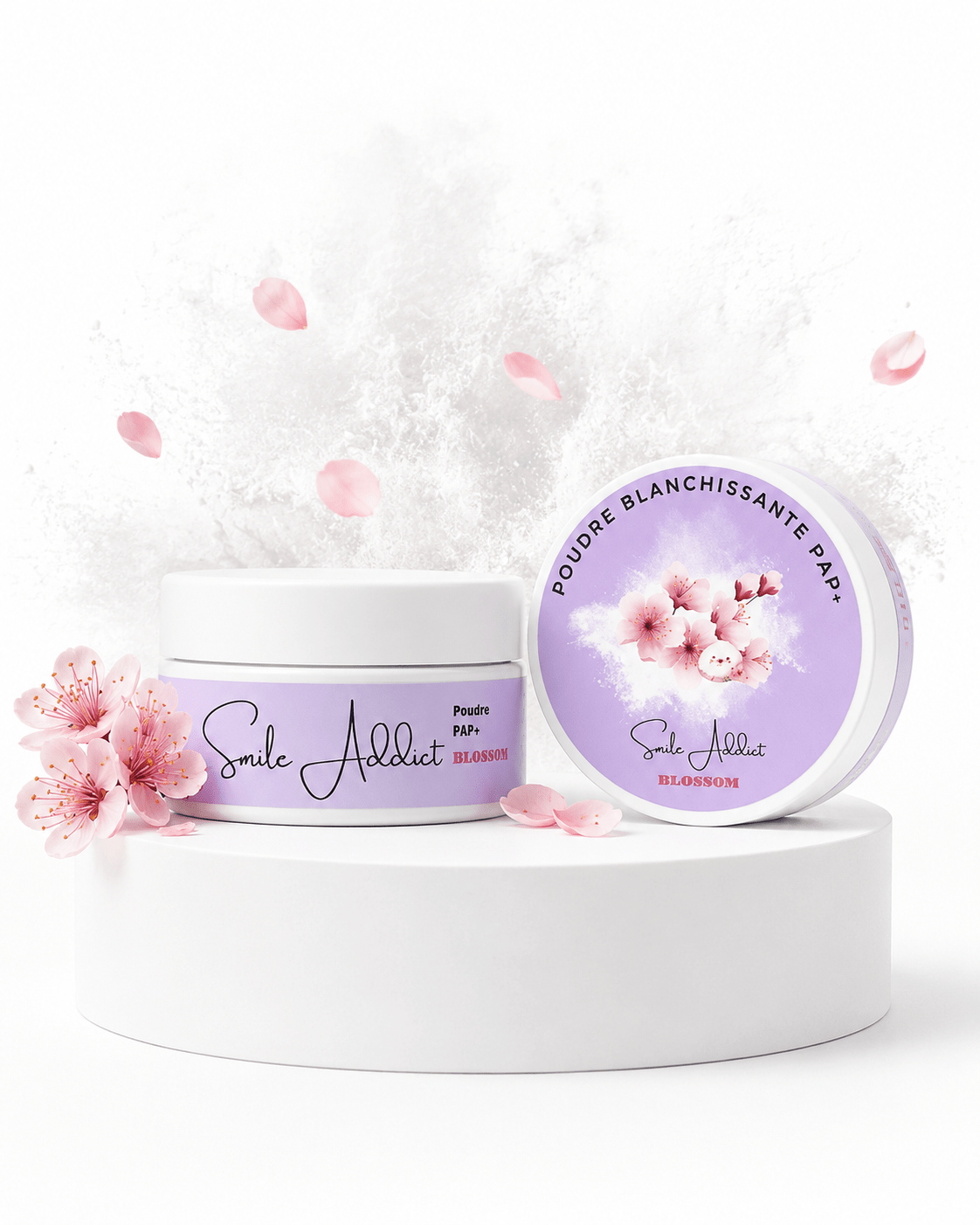 Poudre de Blanchiment Dentaire PAP – Saveur Blossom Fleur  — image principale | Smile Addict