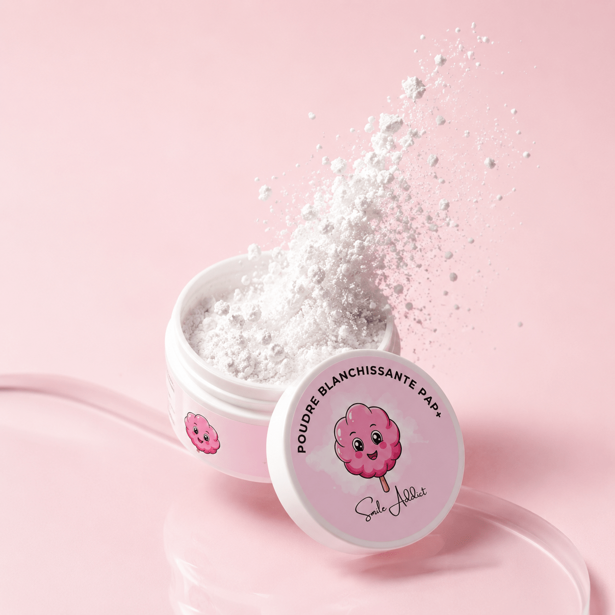 Poudre de Blanchiment Dentaire PAP – Saveur Cotton Candy — composition et ingrédients | Smile Addict