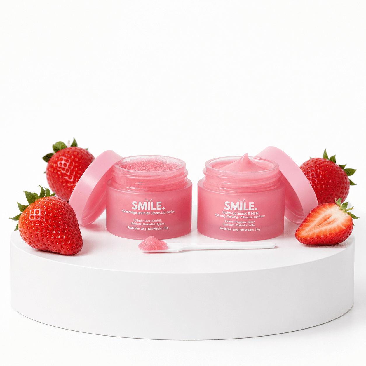 Smile Addict – Duo Soin Lèvres Luxe (Masque Hydra + Gommage) – 60 g - Smile Addict